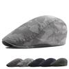Man Solid Color Newsboy Baker Boy Flat Cap Mens Breathable Tr Hat