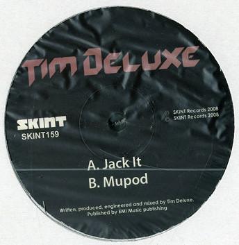 12-дюймовая пластинка TIM DELUXE Jack It Mudpod SKINT159 Skint 2009 UK Dance Electronica Б/у