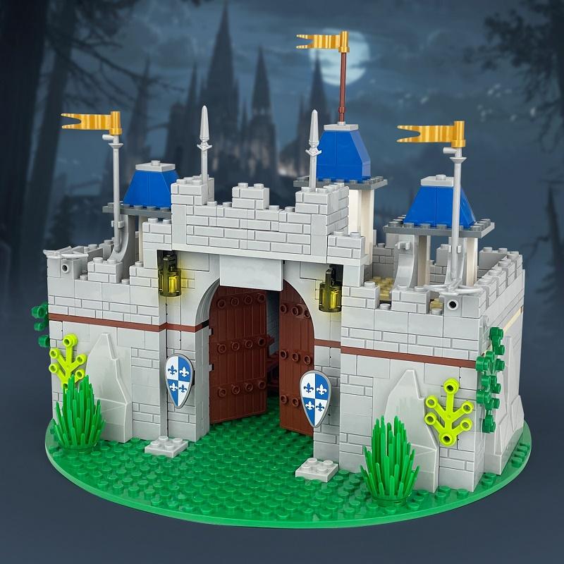 2026 Medieval Knight Castle Gate Set Medieval Town Square Sets Accessories Brick Building Blocks Toy
