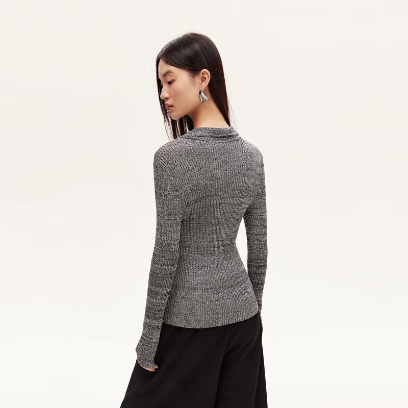 VEROMODA Women's Waterdrop Cut-out Ribbed Knit Top