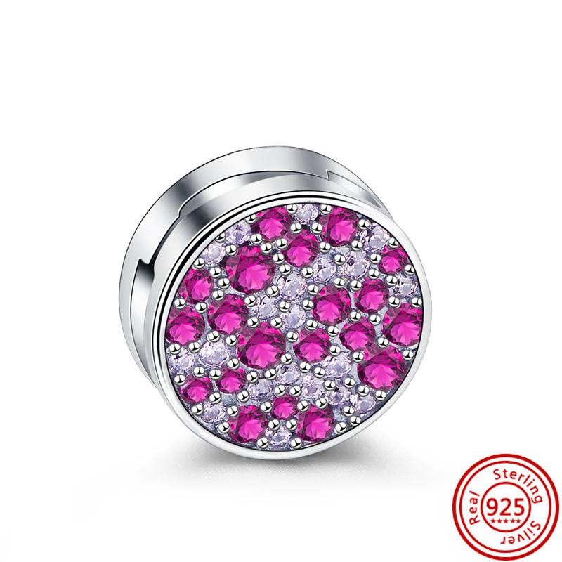 100% стерлингового серебра S925, бусины, вневременные сверкающие клипсы, подвески, подходят для оригинальных браслетов с отражениями, модные ювелирные изделия своими руками