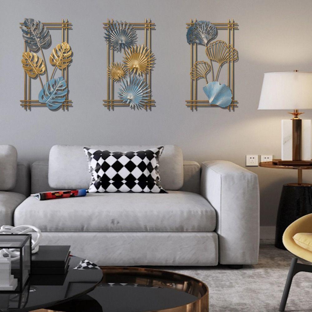 Растения Листья Фон Настенное украшение Прямоугольные Настенные подвесные украшения для офиса