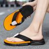 Модные летние мужские шлепанцы смешанных цветов, толстая подошва, модные дышащие повседневные тапочки, удобная износостойкая уличная обувь