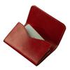 De Business Card Holder Tochigi Leather Double Layer Genuine Leather Made In Japan Business Card Holder Simple Slim Card Case W Red [Am Mas] ME-030