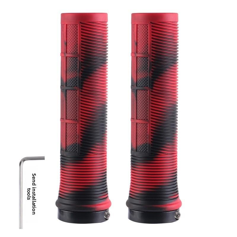 Ручка для горного велосипеда Камуфляжная резиновая Прямая Мягкая Противоскользящая Пара Ручка Руль для шоссейного велосипеда Прямой руль Противоскользящая ручка Ручка