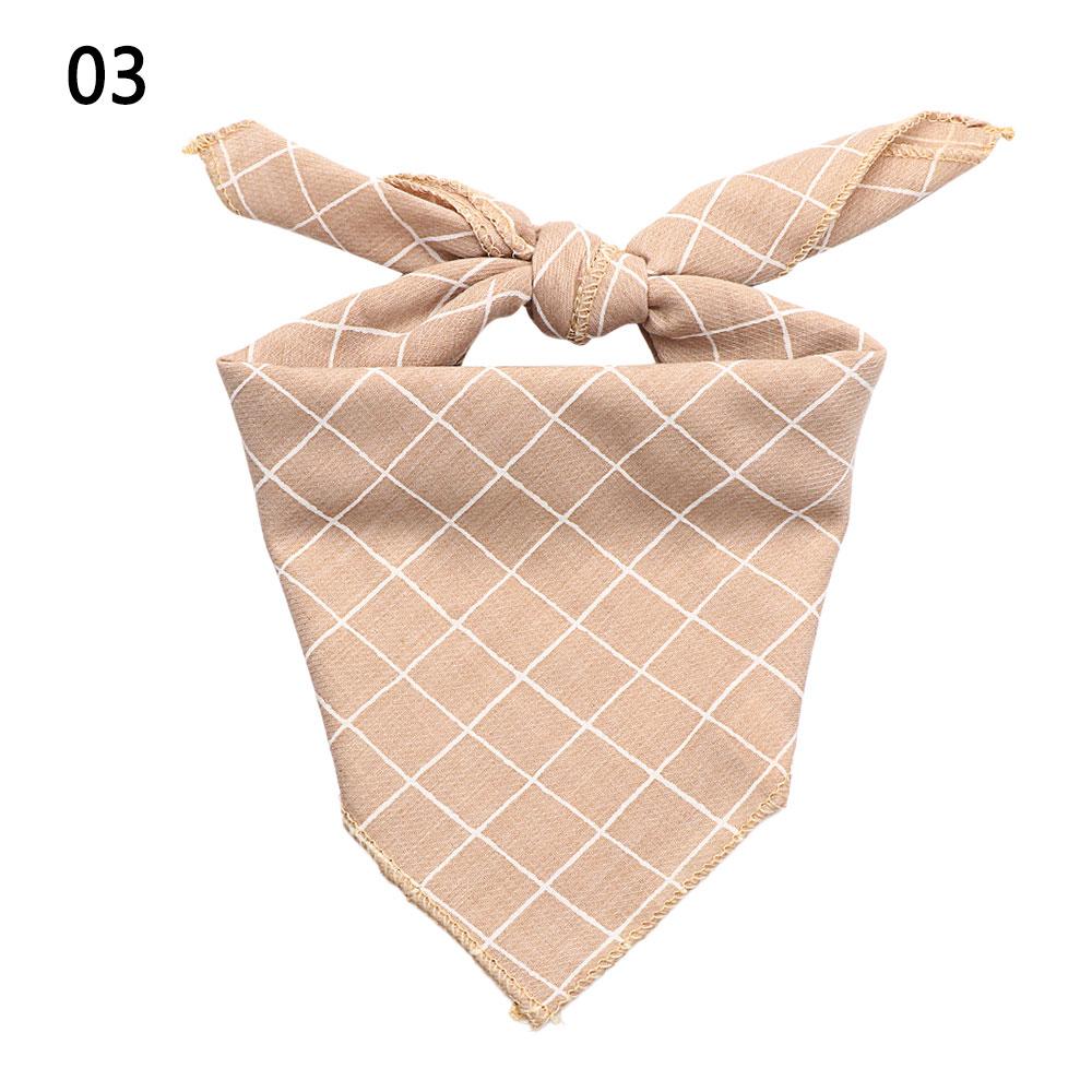 Pet Supplies Cute Plaid Dots Bib Neckerchief Pet Collars Pet Bandanas Dog Scarf Cat Neck Scarf