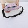 Сумки на пояс Laser женские серебряные поясные сумки мужские и женские поясные сумки черные геометрические нагрудные сумки Laser Phone Pouch унисекс MIT