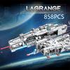 858PCS Heavy Attack Aircraft Building Blocks Space Battleship Artillery Ship Missile Assembly Bricks Toy Children Holiday Gift