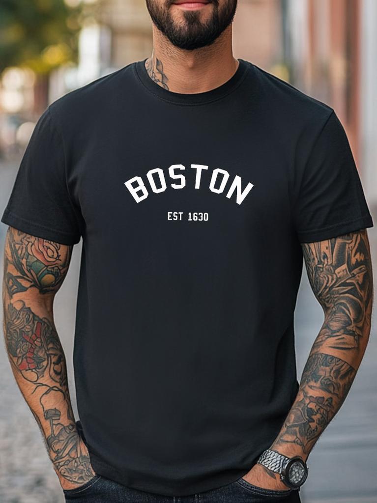 Boston Graphic Unisex T-Shirt Women Men Trendy Tee Fashion Tee Casual Tee