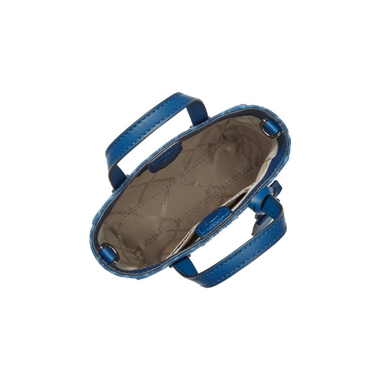 Новая кожаная сумка кроссбоди MICHAEL KORS Sinclair из коровьей кожи, сумка на плечо, мини-сумка женская синяя 32F2S5SC0J-494