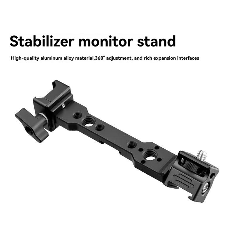 Magic Arm Rotatable Adjustable Camera Monitor Mount With 1/4 Thread And Cold Shoe Mount For DJI RS 4 3 Mini/Pro RS 2 RSC 2