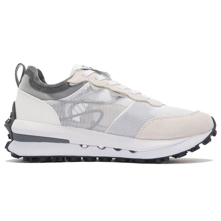 Li Ning Fangyuan V2 Non-Slip Wear-Resistant Low-Top Sports Casual Shoes Women Sneakers Gray White AGCS026-5