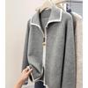Women's Color Block Double-Zip Knit Cardigan