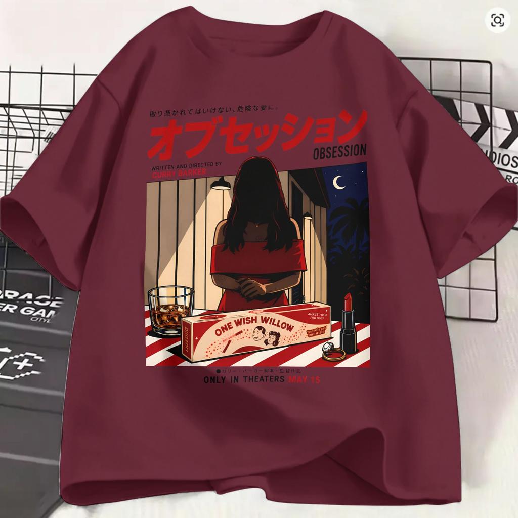 Unisexs Obsession Movie 2026 T Shirts Pure Cotton Tops Funny Short Sleeve Round Neck Tee Shirt Classic TShirts