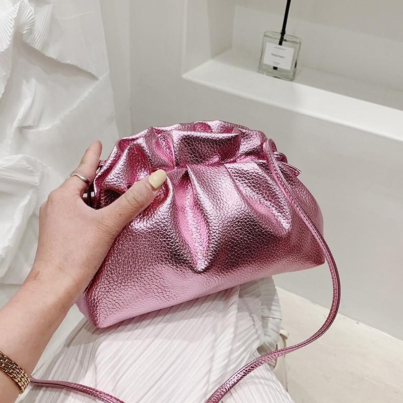 Персонализированная сумка-ведро с помпоном в иностранном стиле, конфетного цвета, нишевая модная простая сумка через плечо, сумка женская