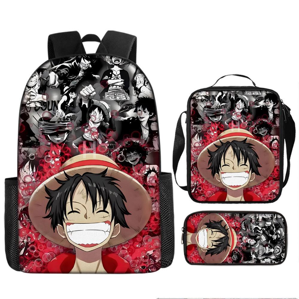 One Piece One Piece Школьная сумка Luffinica Морской король Школьная сумка для ученика Набор рюкзаков