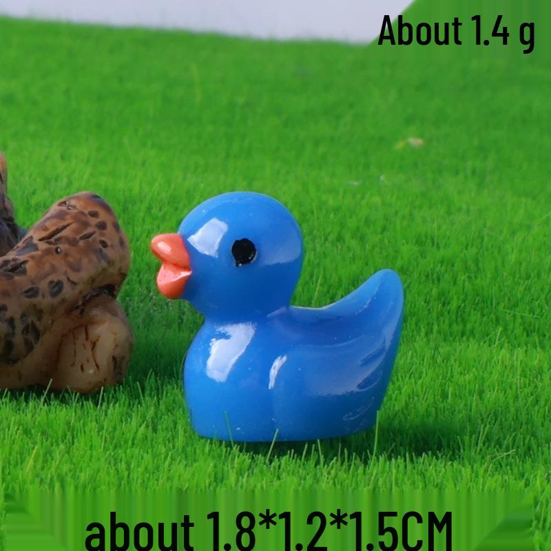 Желтый утенок смоляная фигурка для украшения микроландшафта