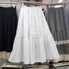 2025 весна легкий ветер тяжелая промышленность плиссированная юбка А-образной формы юбка фея средняя и длинная большая юбка-качели полудлинная юбка-зонтик женская