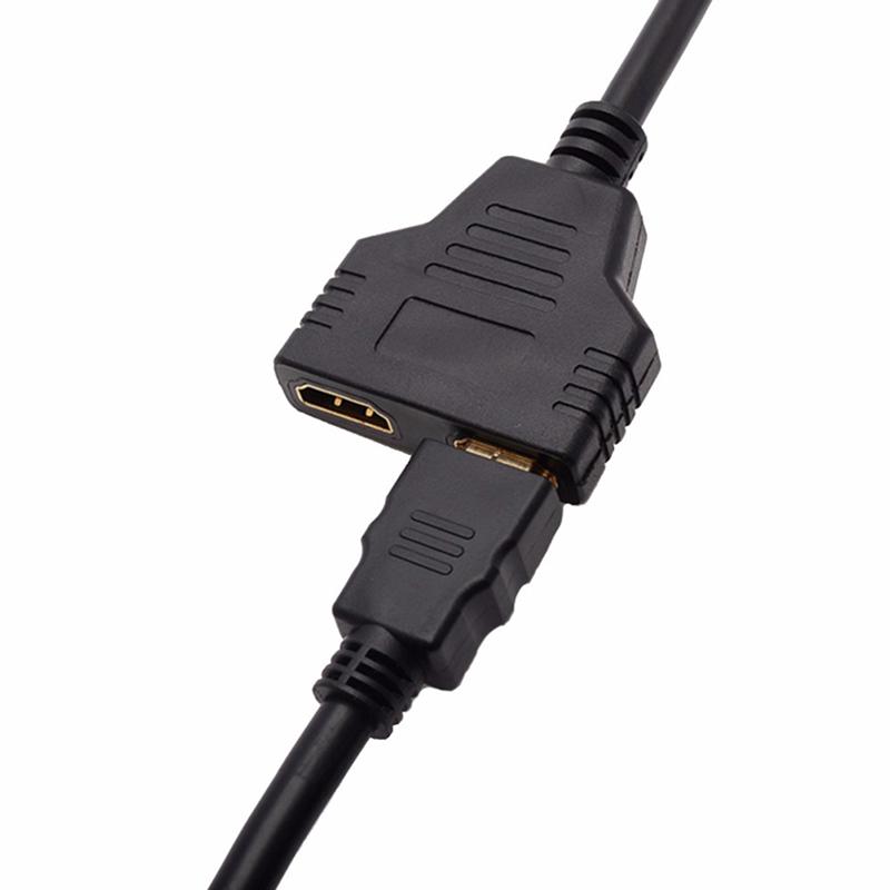 Мужчина разветвителя кабеля HDMI к двойному адаптеру разветвителя HDMI 2 женский Y в светодиоде HDMI Hd
