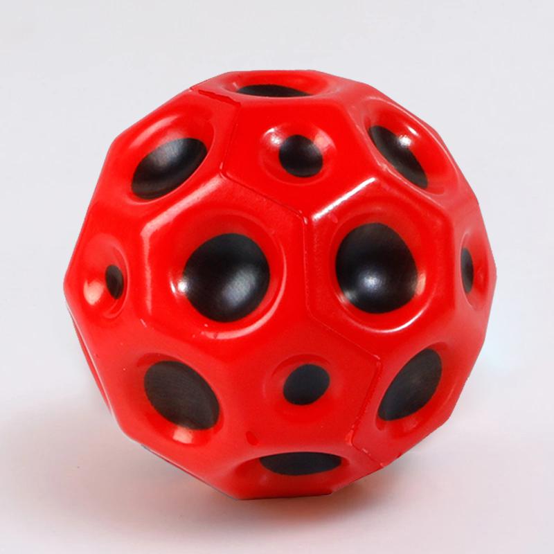 Полезный мяч с отверстиями, детские игрушки, мягкие, против падения, в форме луны, резиновый, очень высокий, прыгающий мяч, детские игры на открытом воздухе, спортивные игрушки, мячи