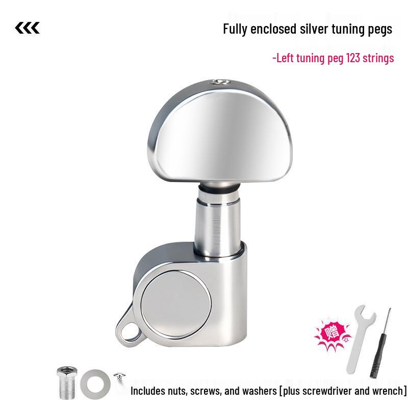 Металлические колки для акустической гитары с деревянным инструментом для нанизывания струн - Полностью закрытые аксессуары для классической гитары