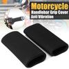 2Pcs Motorcycle Handle Cover Slip On Anti Vibration Comfort Handlebar Grip Cover