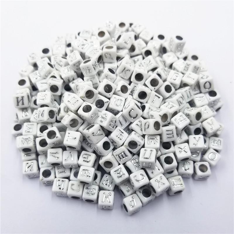 Набор буквенных бусин 100 шт