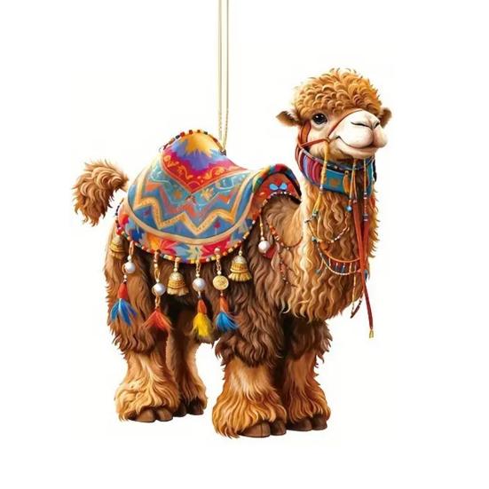 Acrylic Car Rear Princess/Old Lady Christmas View Mirror Charm Fairy Ornament 2D Flat Auto