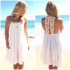 2024 European and American New Loose Plus Size Back Lace Sling Chiffon Shirt