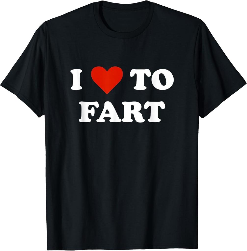 NEW LIMITED! I Love To Fart Heart Tee - MADE IN USA