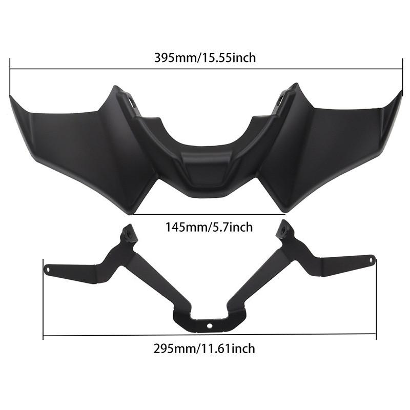 1 шт. ABS черный/углеродное волокно спойлер фары мотоцикла подходит для Yamaha MT-07 / MT-07 SP 2021-2023