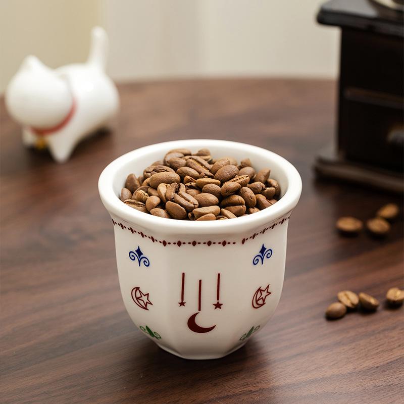 170/250 мл керамическая кружка в ближневосточном стиле гирлянда ручная чашка для эспрессо кофе бытовая чашка для капучино с рисунком звезд и луны