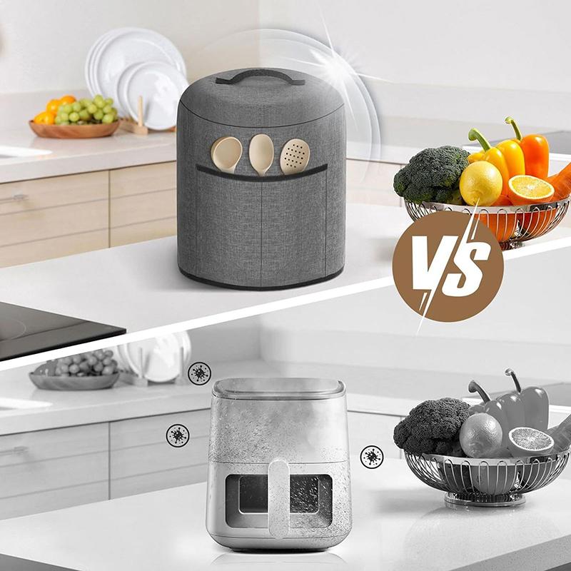 Чехол для фритюрницы от пыли, легкая чистка, плотная многоразовая защитная крышка, портативная для приготовления пищи, духовка, горшок для фритюрницы