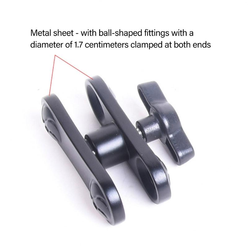 Aluminum 17mm Ball Mount Extension Adapter, Rotation Extension Rod for Car Air Vent Dashboard  Phone Holder