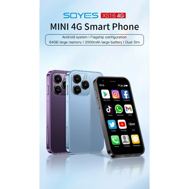 SOYES Sano XS16 Full Netcom 4G Mini Mobile Phone Ultra Small Pocket Quad Core Android Smartphone Google