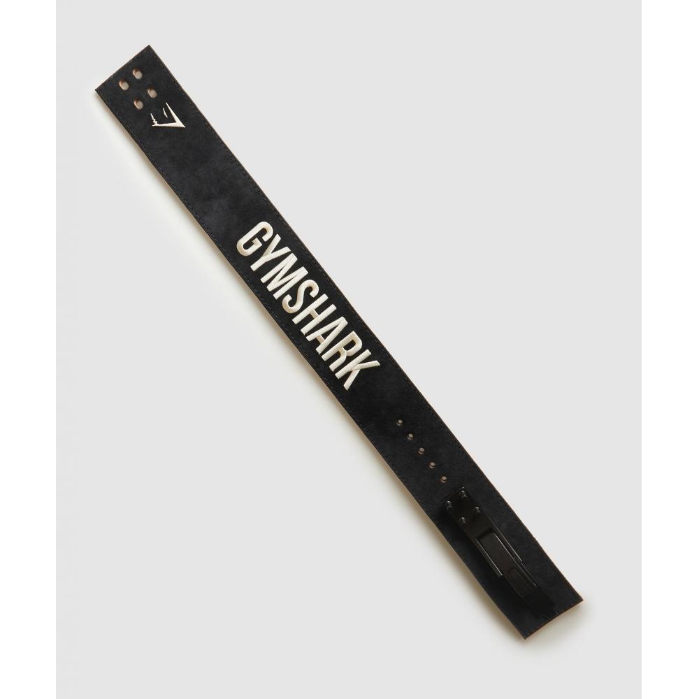 Gymshark Ремень для подъема рычага черный экрю белый I3a5m Bcch