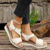 Sandals Women Summer Thick Soled Summer New Female Sandals Fish Mouth Open Toe Breathable Wedge Sandals Sandalias De Mujer