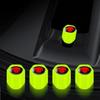Крышка воздушного клапана шины, светящаяся зеленая, набор из 4 штук, ярко светящаяся ночью, детали для украшения автомобиля, защита от коррозии, легкий вес