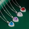 BELLA BOX Heart Pendant Necklace Multiple Colour Fashion Wedding Engagement Jewelry
