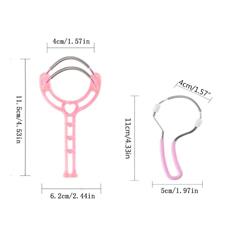 3 шт. для женщин, портативный прибор для удаления волос на лице, пружинный инструмент для удаления нежелательных волос на верхней губе, подбородке, лице, шее