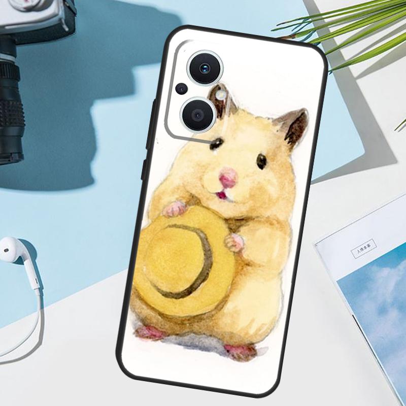 Арт-чехол с хомяком для OPPO Reno 13 13F 12 11 F 8T 7 8 10 Pro OPPO Find X8 Pro X6 X3 X5 Lite Чехол Funda