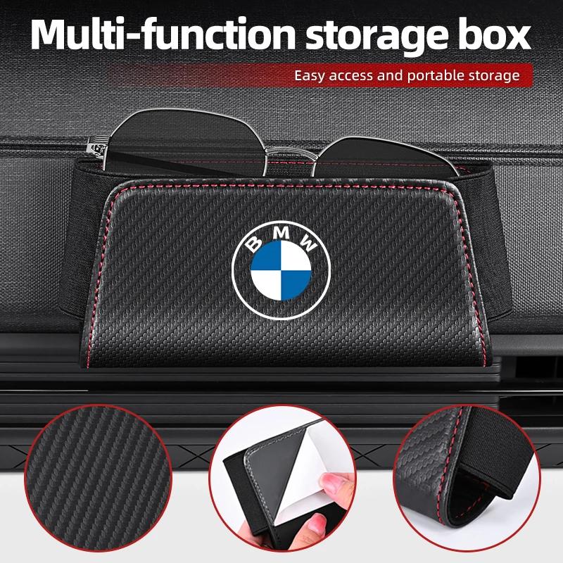 BAGI7 2026 Car Sticker Car Phone Organizer Key Storage Bag Sunglasses Stowing Tidying For BMW E90 E60 E46 E39 F30 F10 E87 X3 X4 X5 X1 pklg3