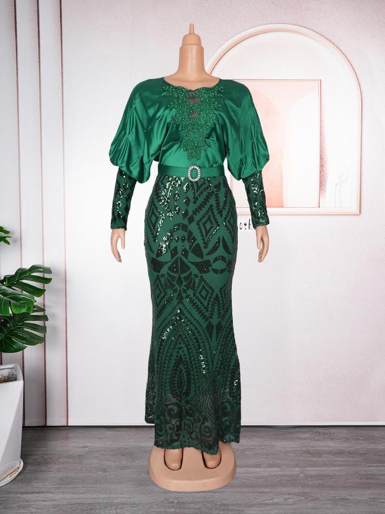 Элегантное вечернее платье с пайетками большого размера для женщин