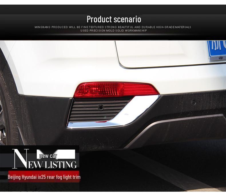 Otai Hyundai IX25 Rear Fog Light Trim and Bright Strip Modification