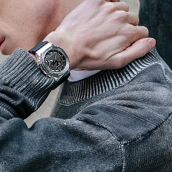 Casio Мужские часы G-SHOCK GM-2100-1AJF [G-SHOCK 20 атм водонепроницаемые GM-2100 Series] Черные