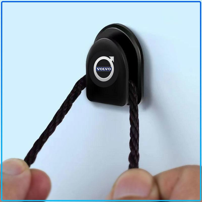 Мини Автомобильный Крючок Органайзер Хранение USB-Кабеля Хранение Ключей Самоклеящийся Настенный Крючок Для Volvo Rdesign XC90 S60 XC60 V70 S80 S40 V50 V40 V60 C30 S70