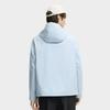 Fila Наследие Повседневная Мода Универсальная Теплая Ветрозащитная Куртка С Капюшоном Свободного Кроя Мужские куртки Небесно-голубая F11M538705FLB