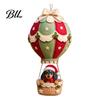 Festive Mantel Decoration Making Christmas Hot Air Balloon DIY Kit, 3D Felt Hanging Ornament Sewing Santa Kit Snowman Reindeer Angel Designs,