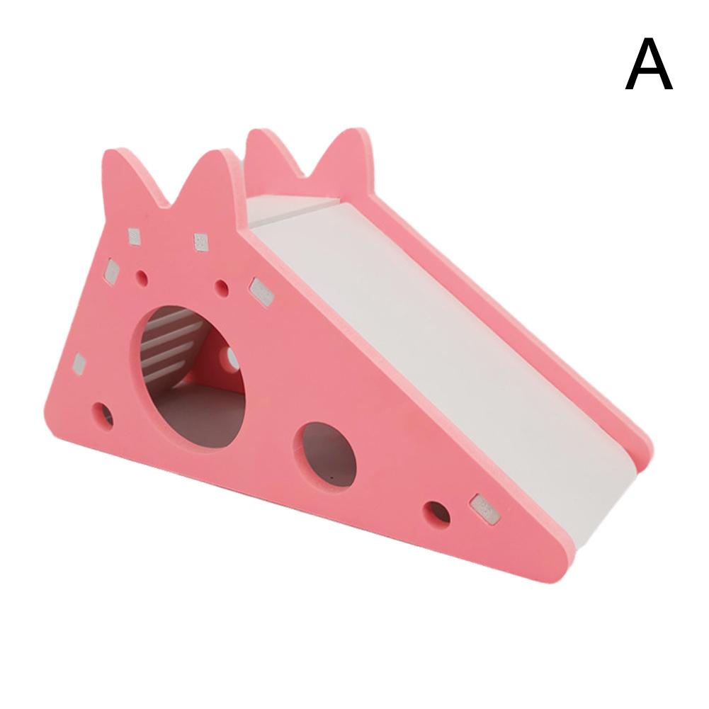 Funny Hamster Slide Toy Guinea Pig Assembled Slide Toys Chinchillas Hamster House Cage Breathable Hamster Accessories
