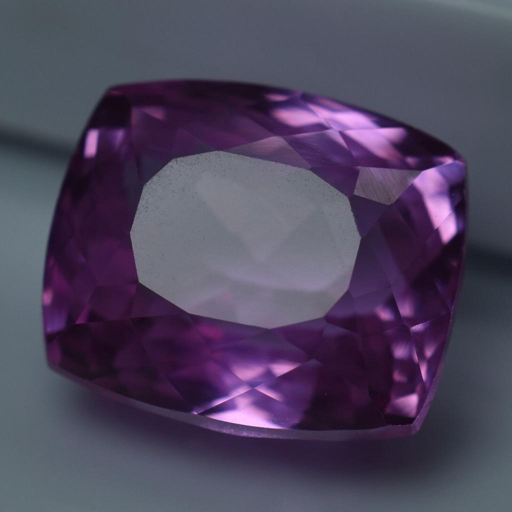 Natural Pink Sapphire Loose Gemstone 13.85 ct Cushion Cut September Birthstone for Gem Collections